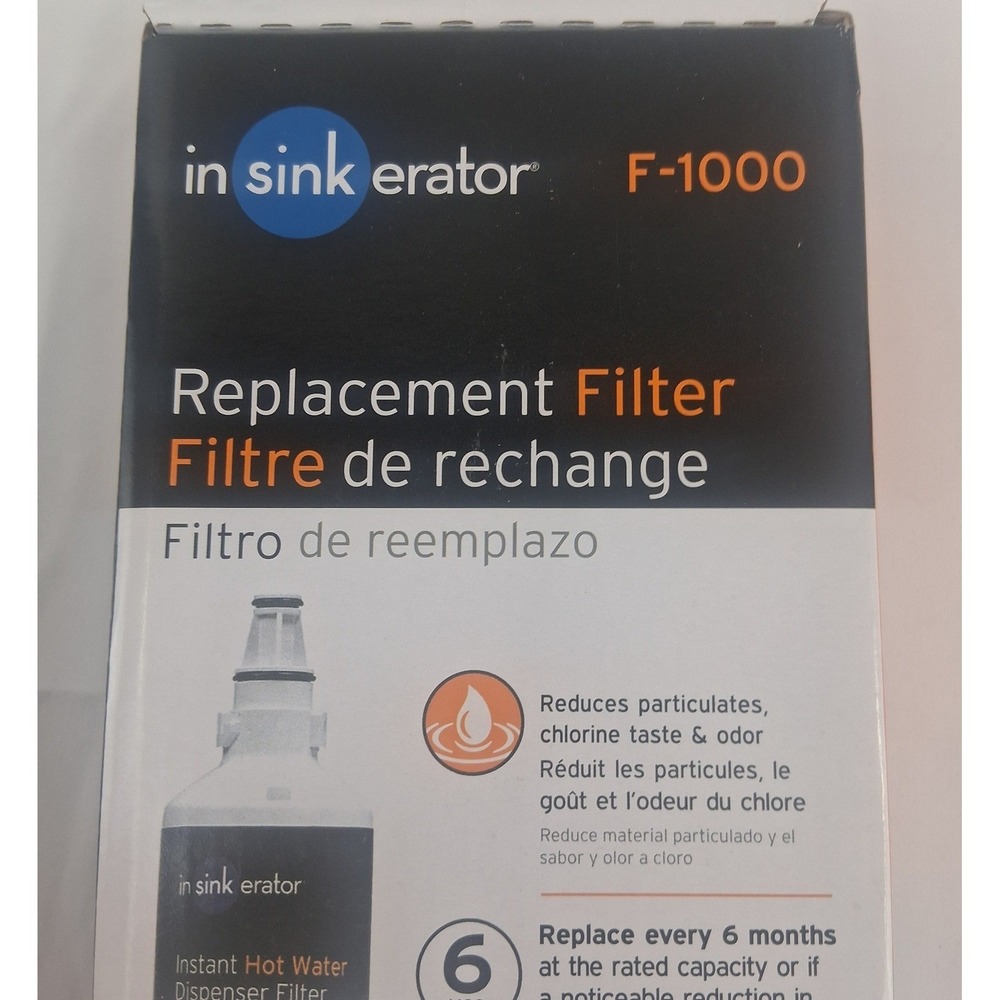 InSinkErator F1000 Replacement Water Filter for Instant Hot Water Dispensers NEW
